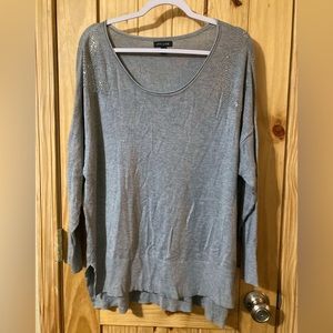 6th & Lane fine knit pullover sweater with sparkly design in size 14/16